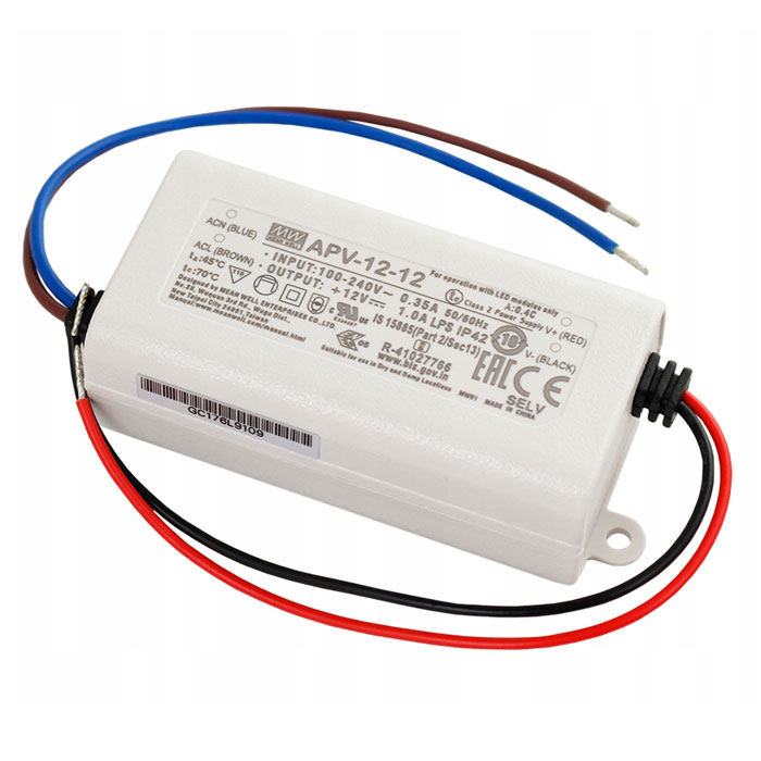 Mean Well LED Power Supply CV 12W - 12VDC