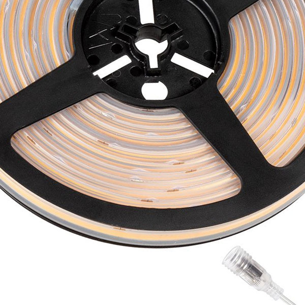 5m White COB Series LED Strip Light - High CRI - 24V - IP65 - 2200K-6500K - 196.9in (16.40ft)