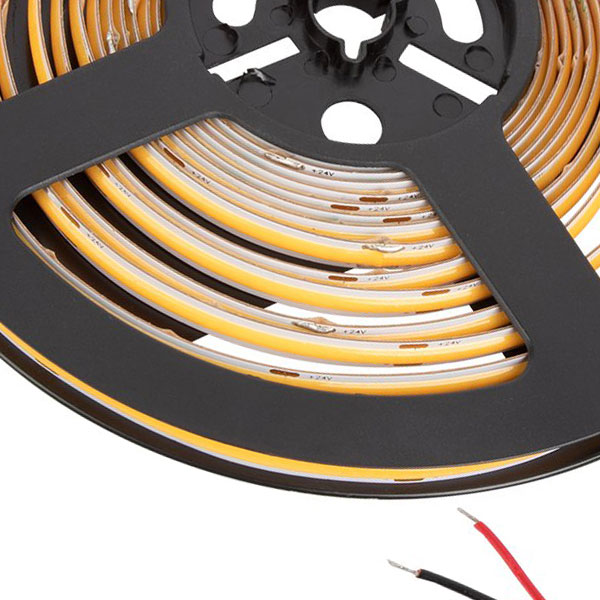 5m White COB Series LED Strip Light - High CRI - 24V - IP20 - 2700K-5000K - 196.9in (16.40ft)