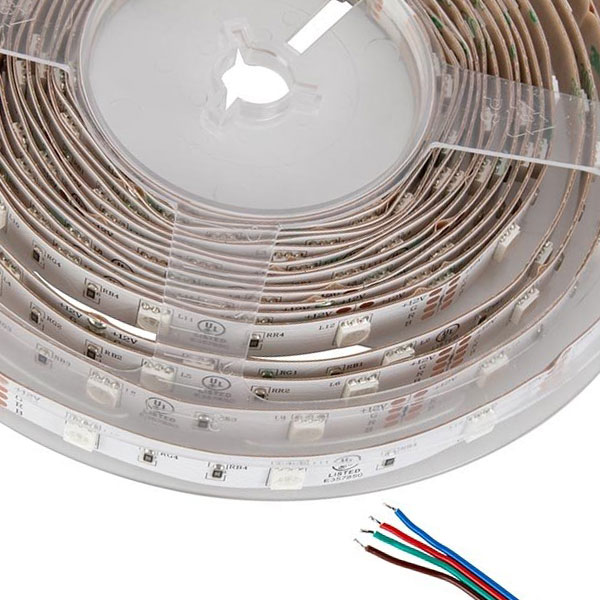 5m RGB LED Strip Light - Color-Changing LED Tape Light - 12V / 24V - IP20