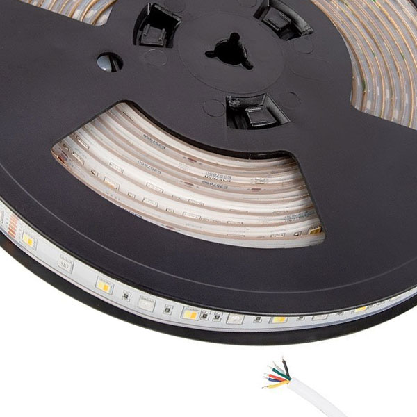 5m RGB+CCT LED Strip Light - Color-Changing LED Tape Light - 12V / 24V - IP67 Waterproof - RGB+CCT - 196.9in (16.40ft)