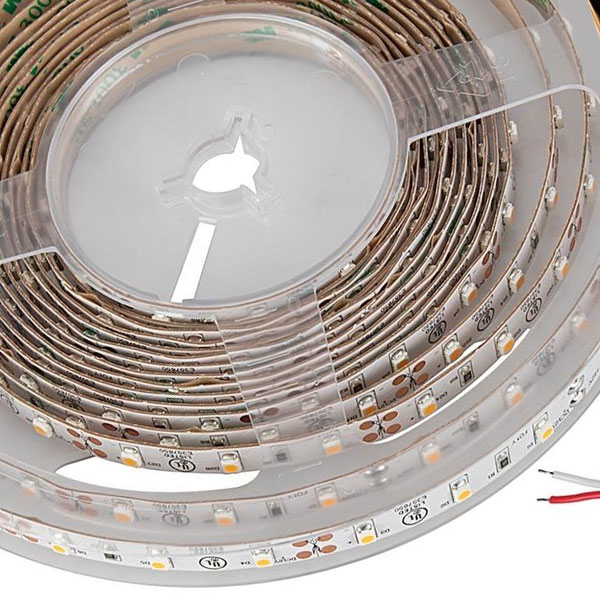 5m White LED Strip Light - Eco Series Tape Light - 12V / 24V - IP20