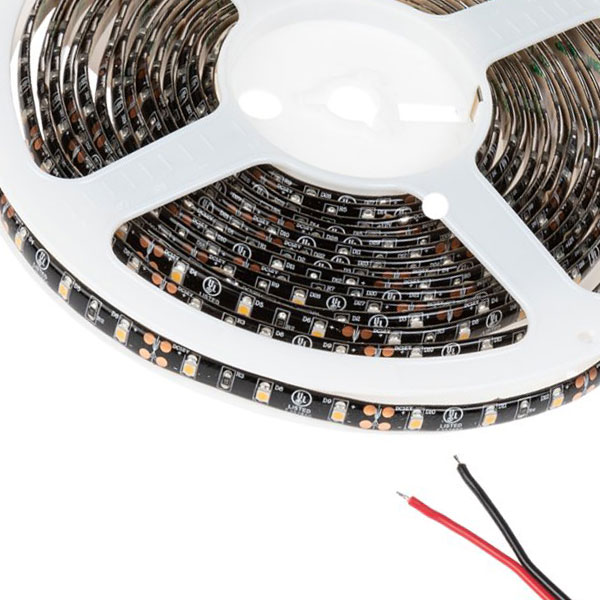 5m Single Color LED Black PCB Strip Light - Eco Series Tape Light - Dimmable - 12V - IP64 - 3000K / 4000K / 6500K