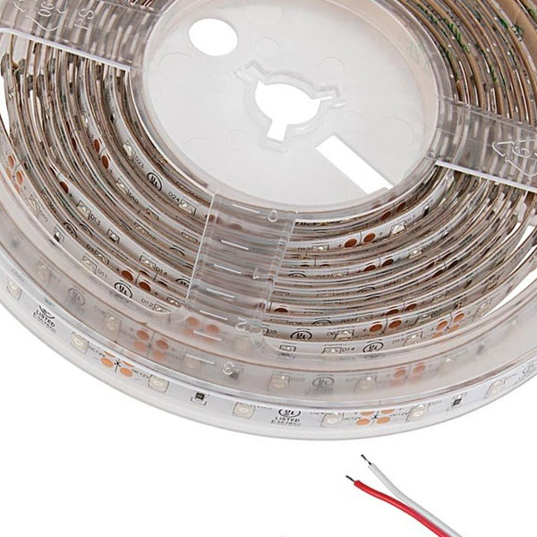 5m Single-Color Weatherproof LED Strip Light - IP64 - 12V / 24V