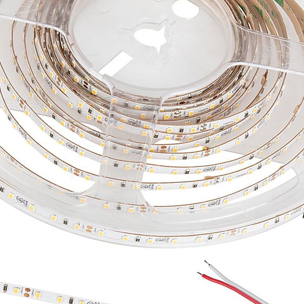 5m White LED Strip Light - Lux Series LED Tape Light - Ultra Narrow - 24V - IP20