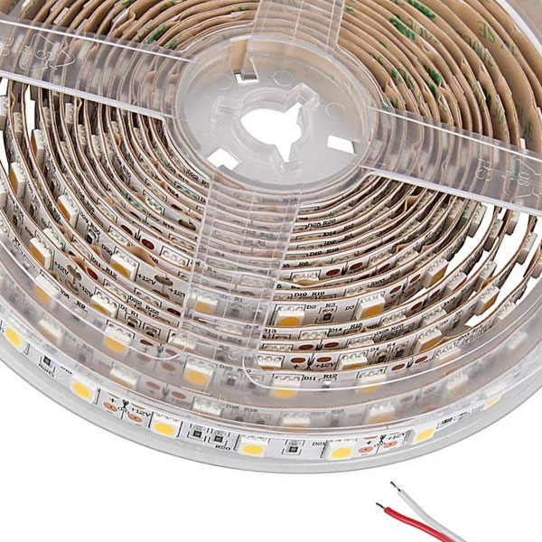 5m White LED Strip Light - Radiant Series LED Tape Light - 12V / 24V - IP20