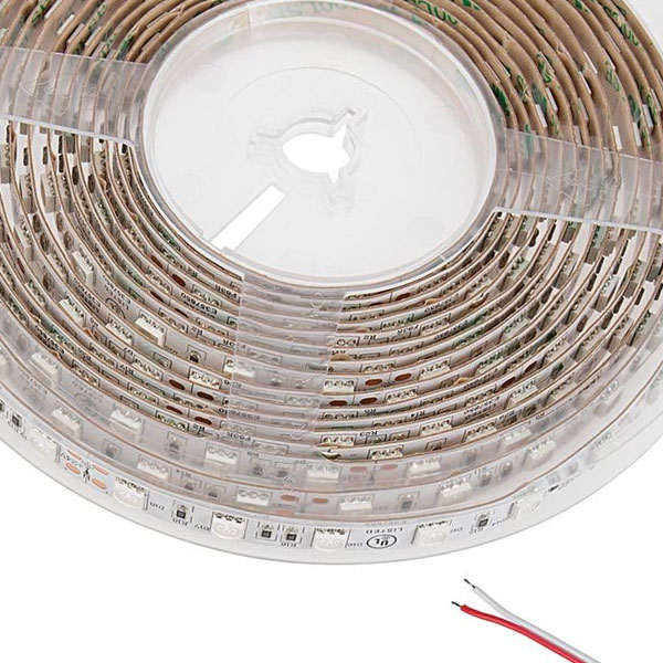 5m Single Color LED Strip Light - Radiant Series LED Tape Light - 12V / 24V - IP20