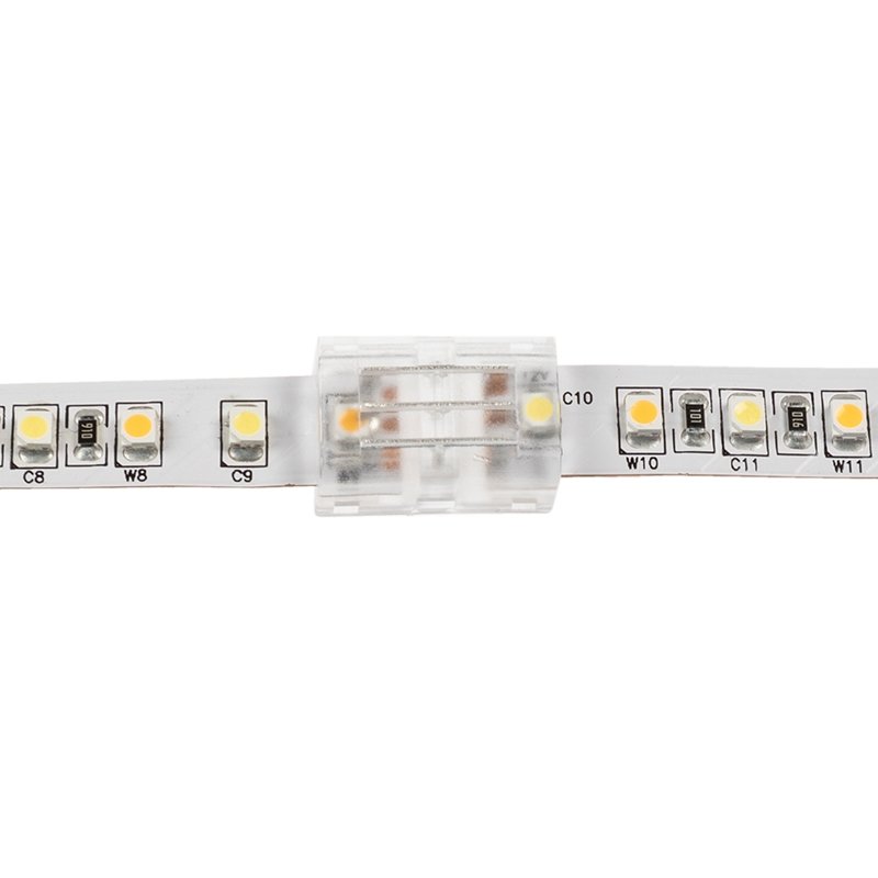 Solderless Clamp-On Butt Connector - 10mm Tunable White LED Strip Lights