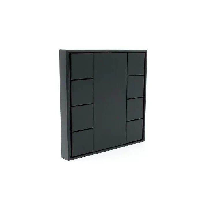 Sunricher DALI 8-Key Push Button Wall Panel Black (BUS Powered)