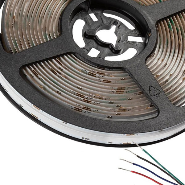 5m RGB COB LED Strip Light - COB Series LED Tape Light - 24V - IP20