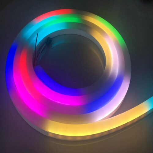 360 Degree empty Round Type Digital Pixel RGB LED Neon Flex D22mm - 12V/24V - IP67 Waterproof - 5M