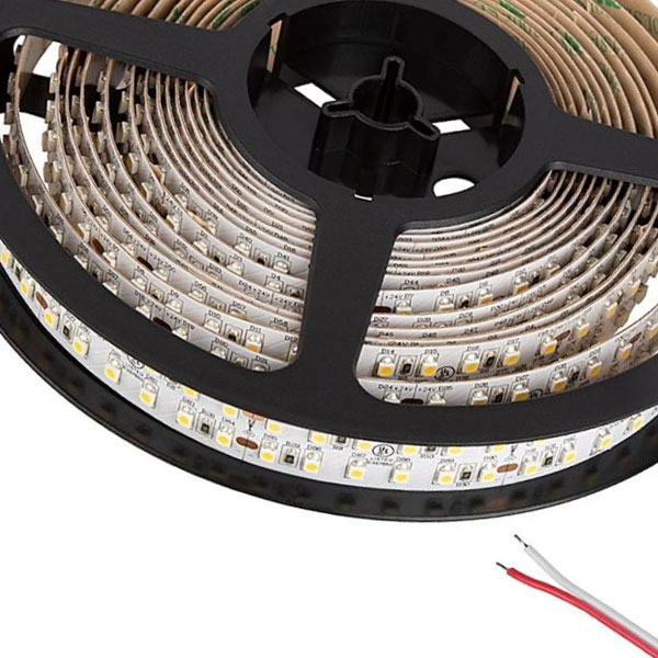 5m White LED Strip Light - Eco Series Tape Light - Dual Row - 24V - IP20